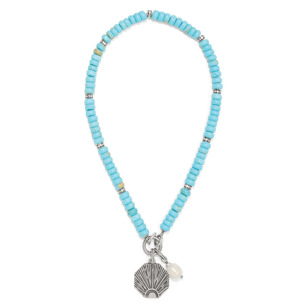 BRI Token Charm Turquoise Necklace