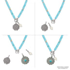 BRI Token Charm Turquoise Necklace