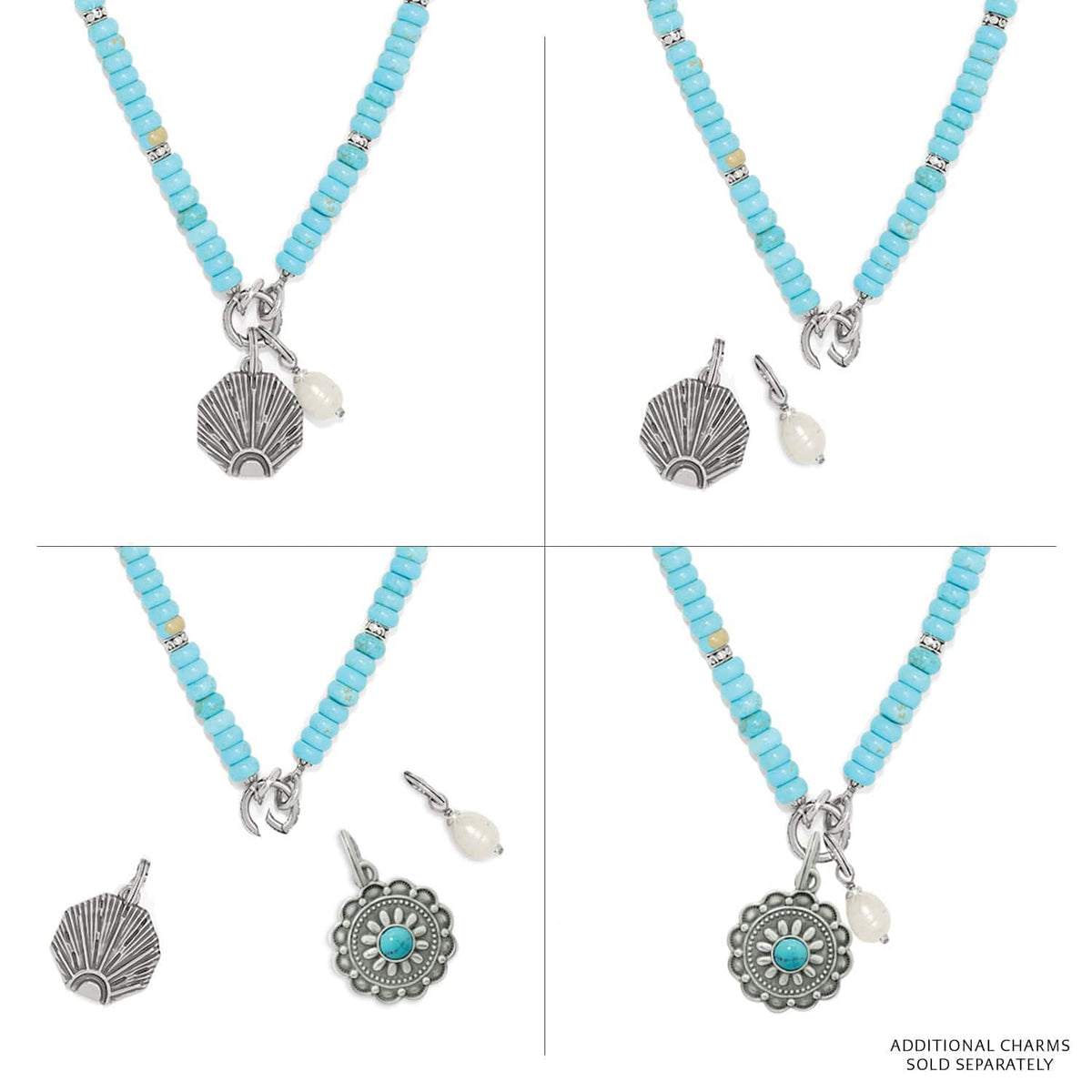 BRI Token Charm Turquoise Necklace