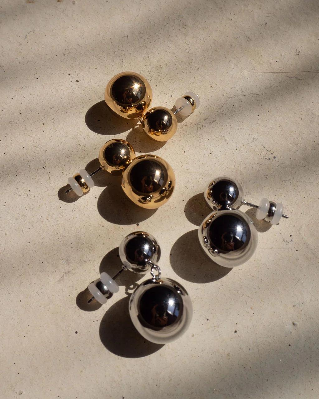 LAJ Double Ball Earrings