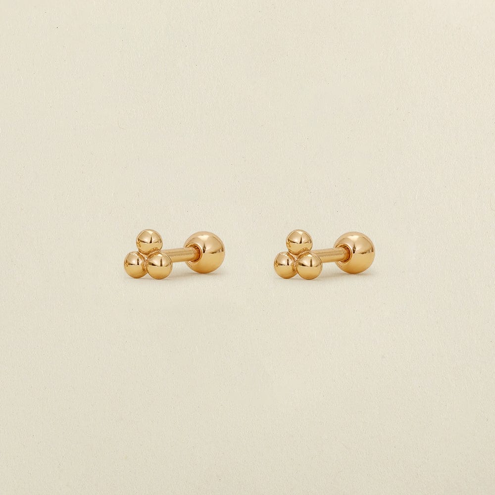 MBM Trinity Bead Live-In Stud Earrings