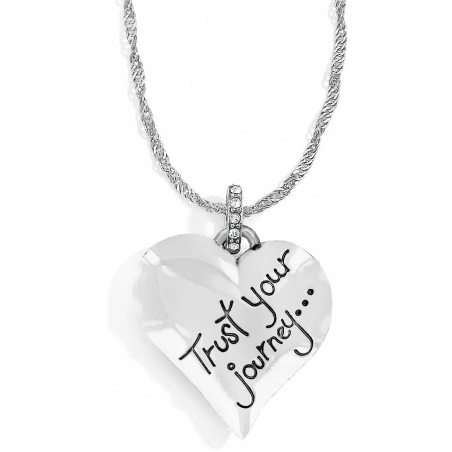 BRI Trust Your Journey Heart Necklace