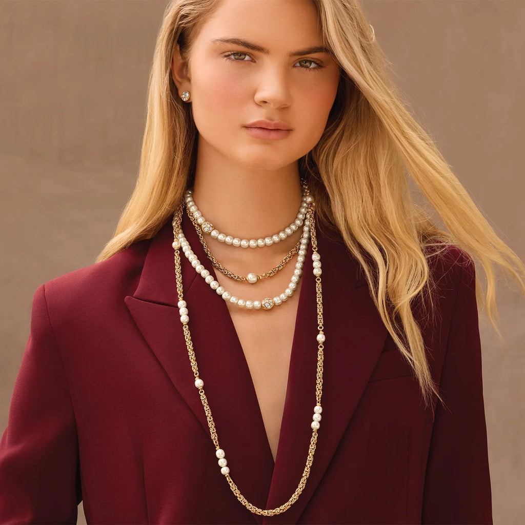 BRI Trust Your Journey Long Pearl Necklace