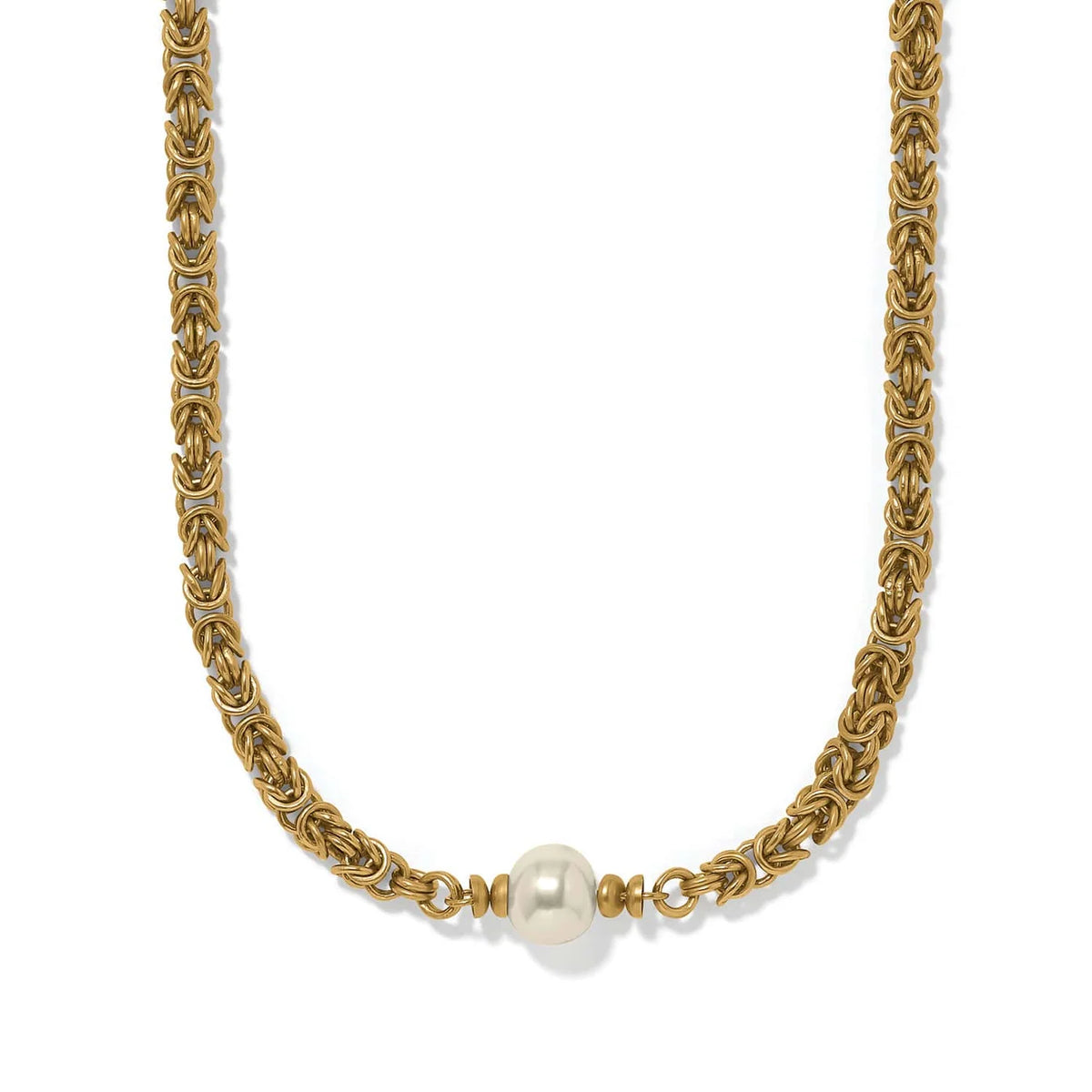 BRI Trust Your Journey Pearl Chain Short Necklace
