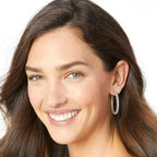 BRI Twinkle Splendor Medium Hoop Earrings