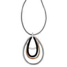 Load image into Gallery viewer, Neptune&#39;s Rings Black Convertible Pendant Necklace
