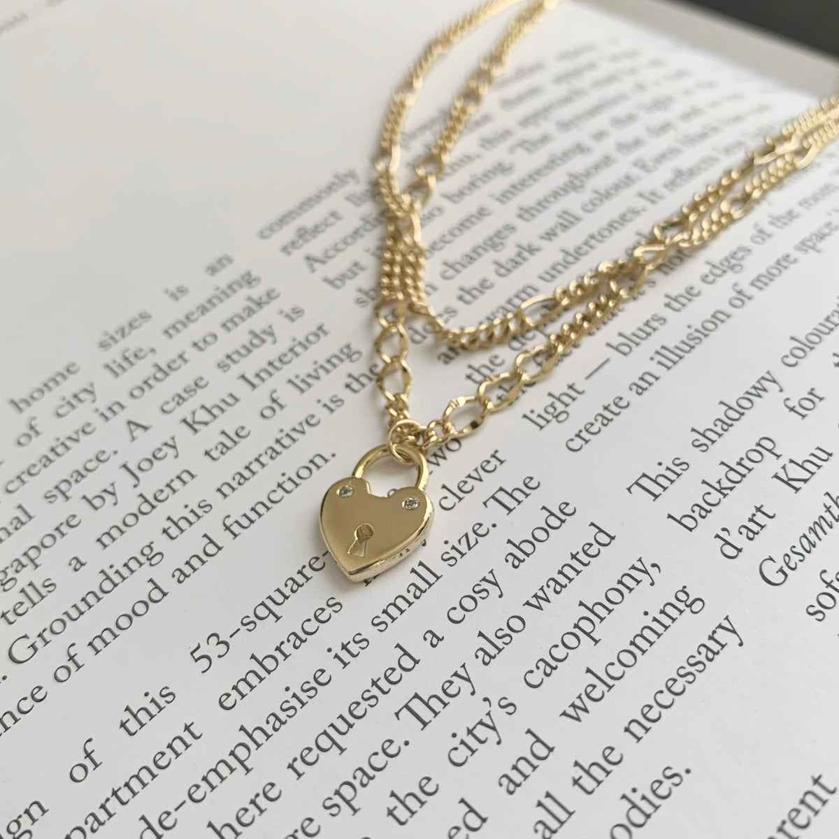 Dainty Heart Layered Necklace