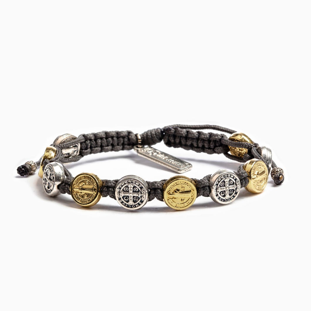 Benedictine Blessing Bracelet with Gold/Silver Medallions
