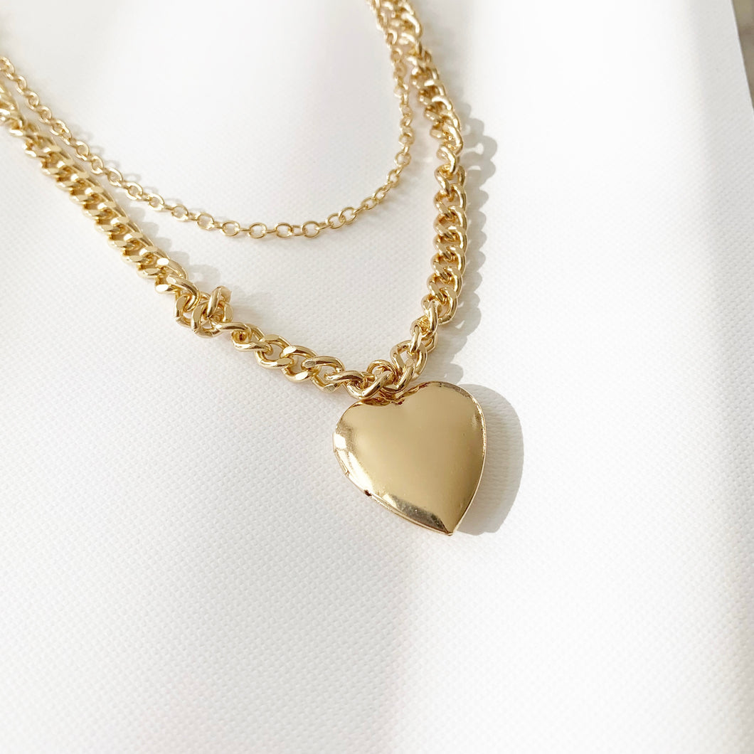 Laila Heart Locket Necklace