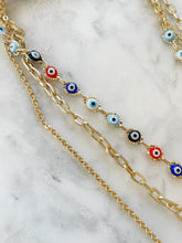 Load image into Gallery viewer, Evil Eye Multi Layered Necklace
