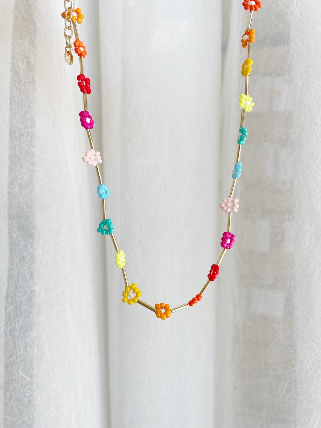 Daisy Choker Necklace in Multi Color