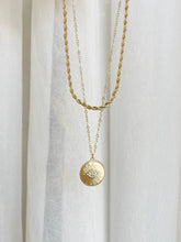 Load image into Gallery viewer, Evil Eye Coin Double Layered Necklace
