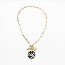 Load image into Gallery viewer, Evil Eye Toggle Necklace
