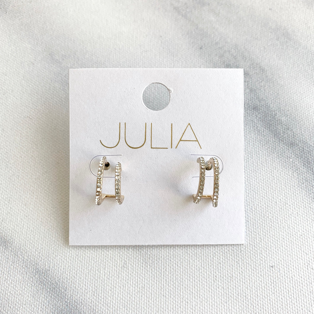 Pave Cuff Earrings