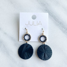 Load image into Gallery viewer, Victoria Straw Accent Earrings
