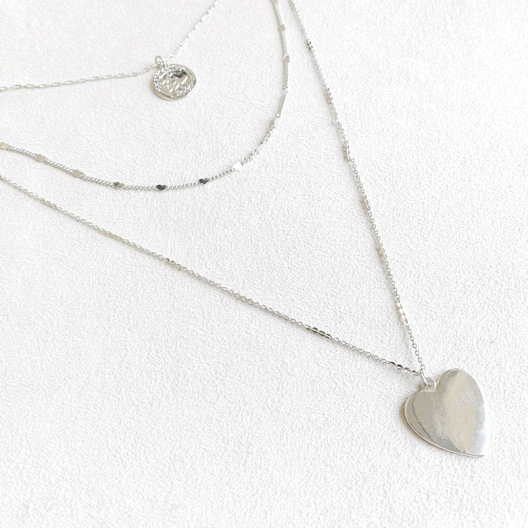 Tarpey Layered Heart Necklace