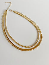 Load image into Gallery viewer, Triple Layered Chain Necklace
