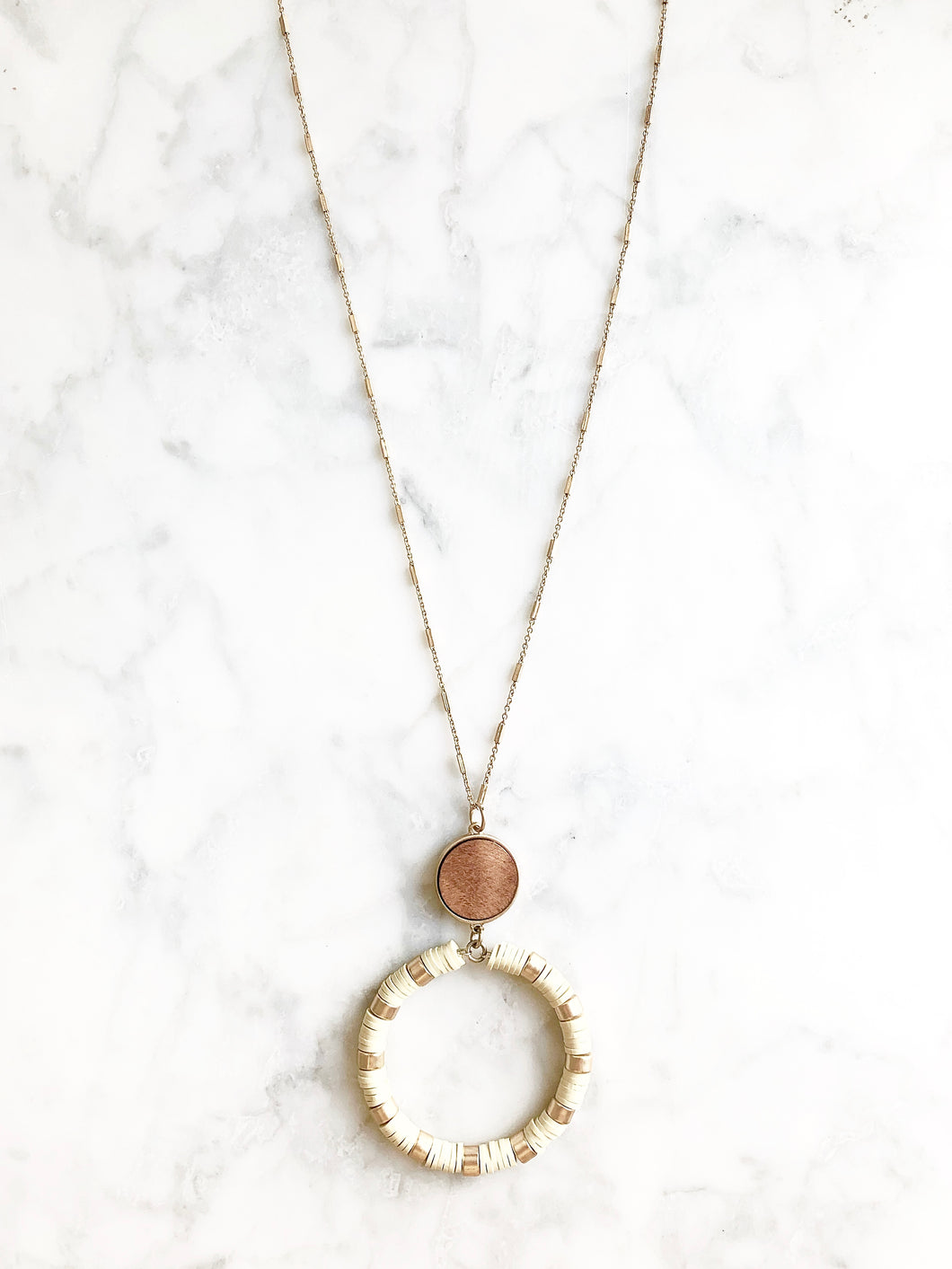 Eliza Long Necklace in Gold