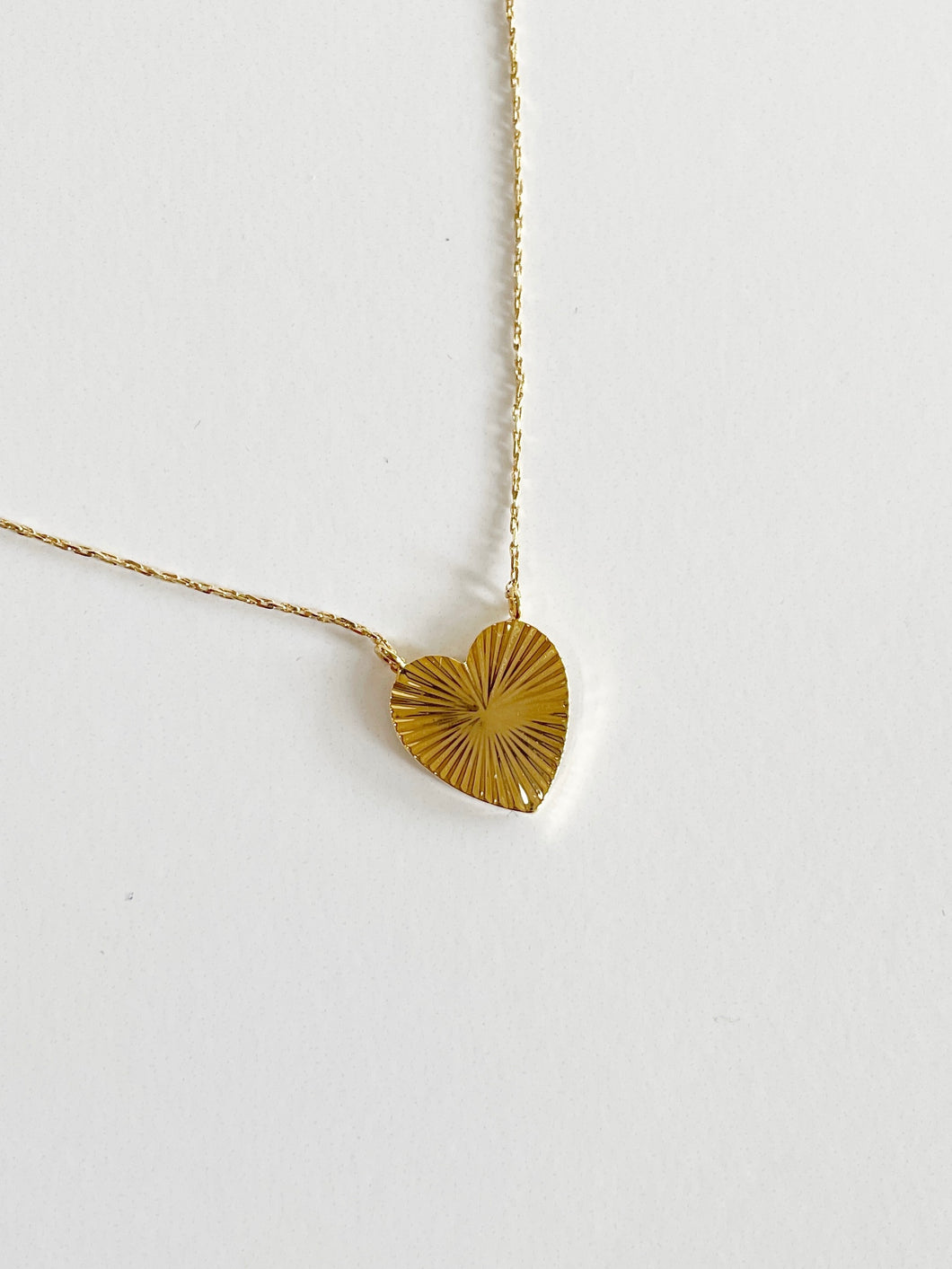 Love Burst Heart Pendant Necklace