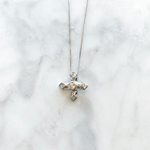 Load image into Gallery viewer, Sterling Silver CZ Cross Necklace
