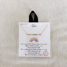 Load image into Gallery viewer, Seven Rainbow Bar Necklace
