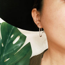Load image into Gallery viewer, Sparkle Safety Pin Earrings

