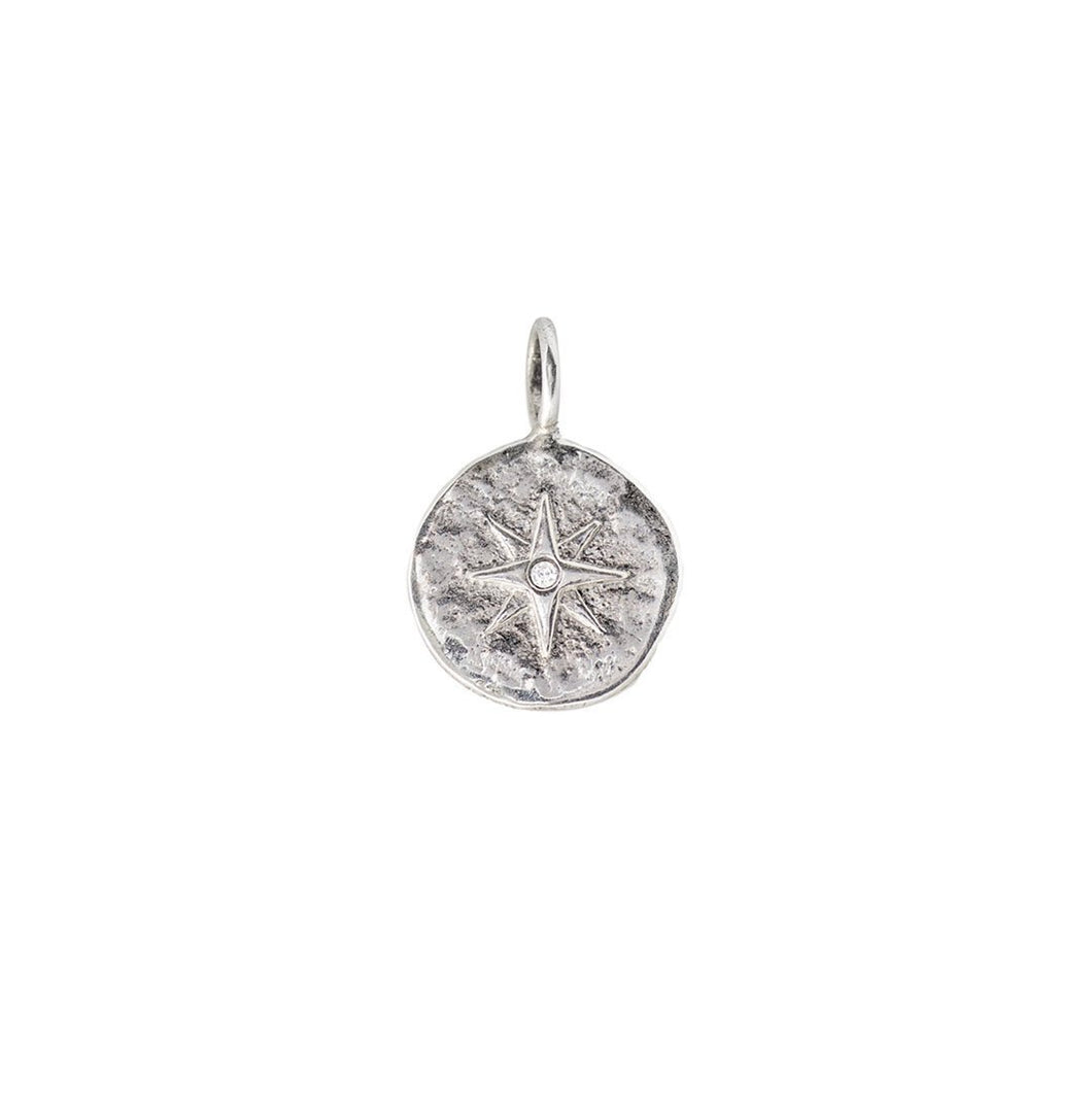 Axiom Charm - Sterling Silver - Compass