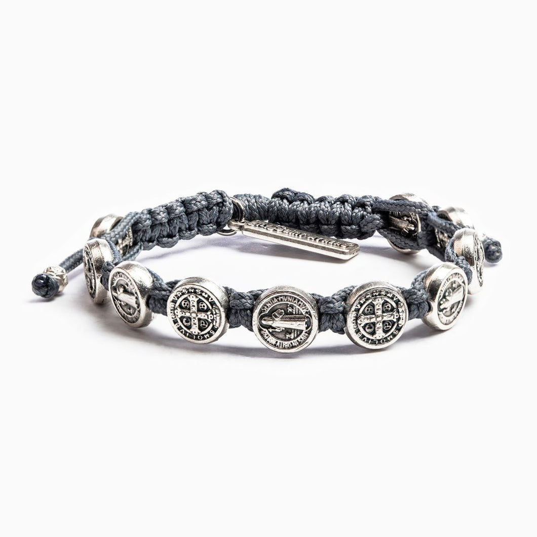 Benedictine Blessing Bracelet with Silver Medallions