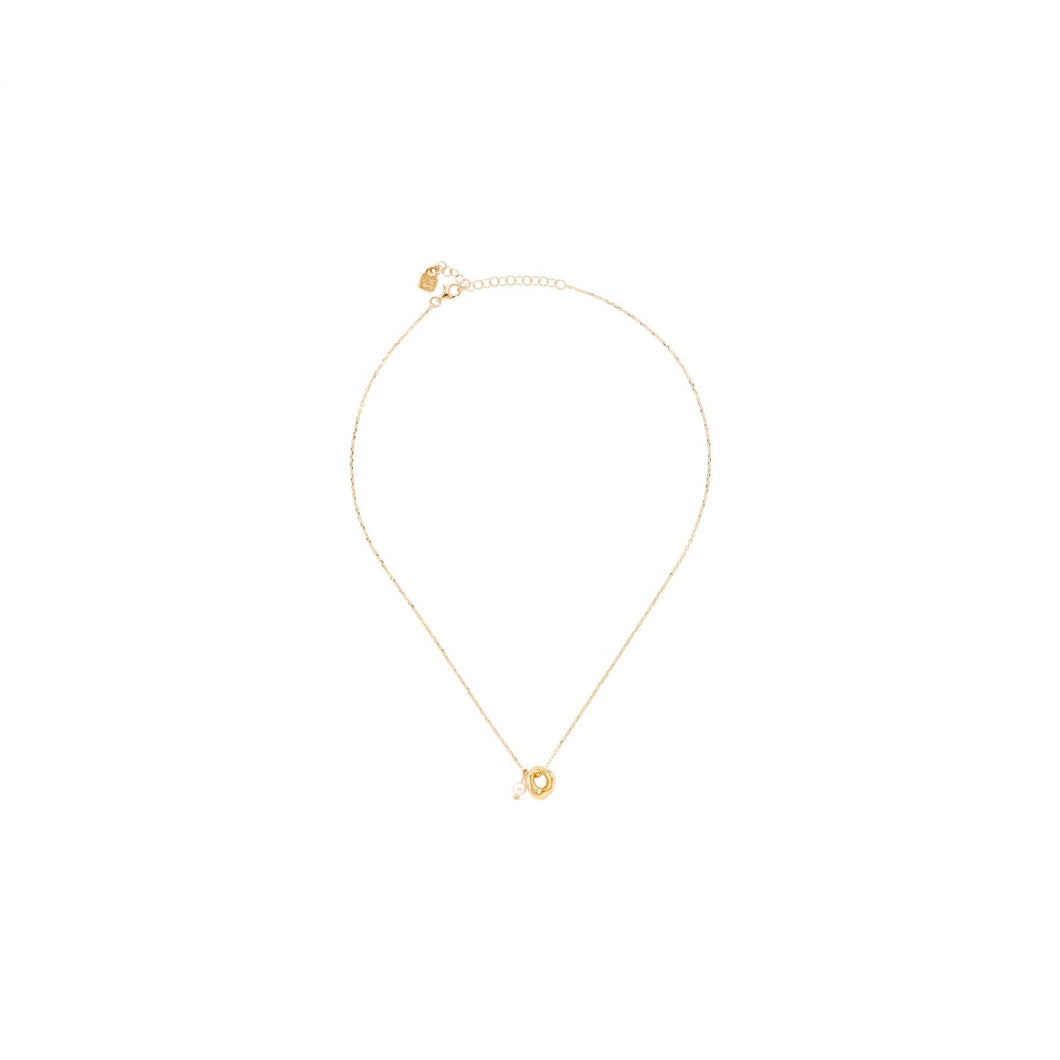 Ciambella Perla Necklace in Gold