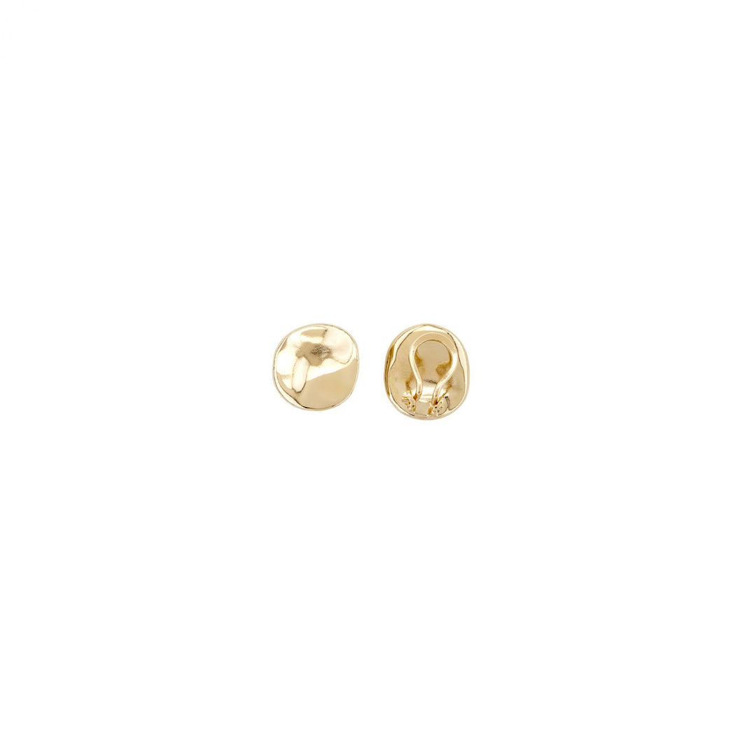 Twins Clip On Earrings in Gold