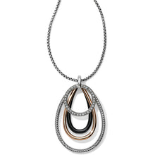 Load image into Gallery viewer, Neptune&#39;s Rings Black Convertible Pendant Necklace
