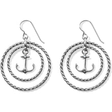 Load image into Gallery viewer, Blue Water Floating Anchor French Wire Earrings
